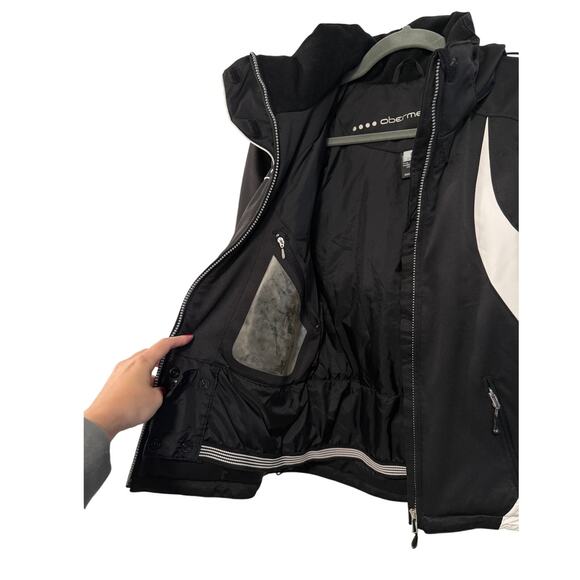 Obermeyer S Snowbird Ski/Snowboard Insulated Puffer Jacket $359 Hooded Black - Picture 5 of 10